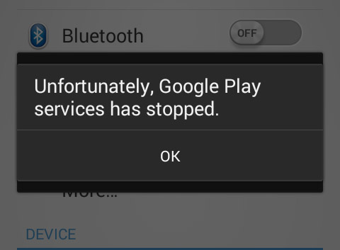 fix unfortunately google play services