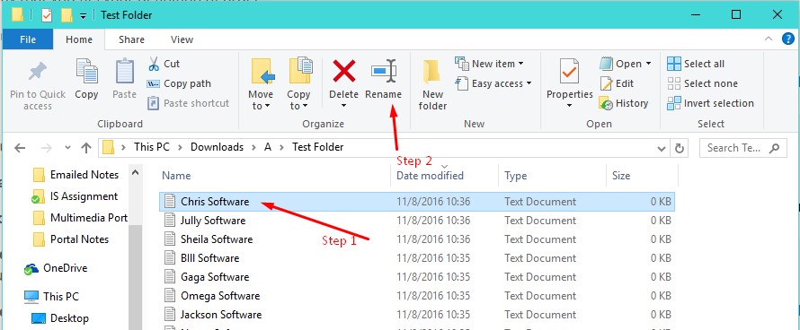 Rename Multiple Files in Windows PC