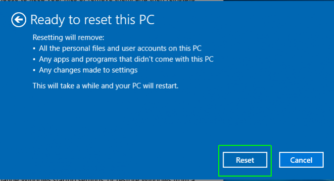 How to Reset Windows 10 Computer