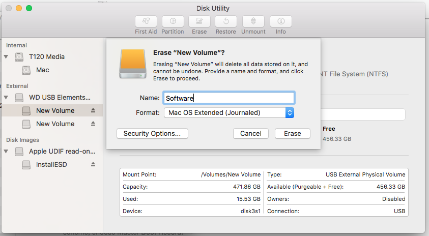 How to Format Hard Disk, USB Flash Drive, SSD for Mac OS X