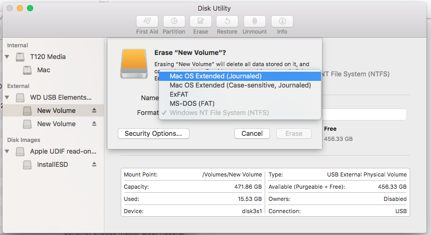 How to Format Hard Disk, USB Flash Drive, SSD for Mac OS X